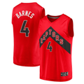 Kooe T.Raptors #4 Scottie Barnes Red Fast Break Replica Jerseys - Icon Edition