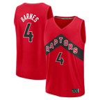 Kooe T.Raptors #4 Scottie Barnes Red Fast Break Replica Jerseys - Icon Edition