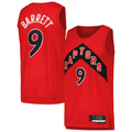 Kooe T.Raptors #9 RJ Barrett Red Swingman Player Jerseys - Icon Edition