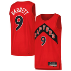 Kooe T.Raptors #9 RJ Barrett Red Swingman Player Jerseys - Icon Edition