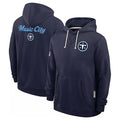 Kooe T.Titans Navy Pullover Hoodies Home Game Blank Player Stitched Jerseys