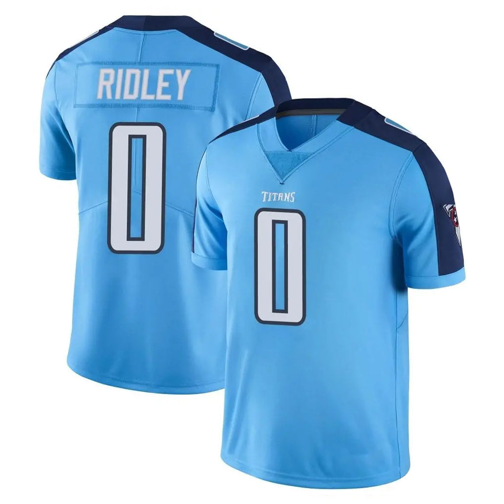 Kooe T.Titans #0 Calvin Ridley Player Light Blue Limited Color Rush Home Game Stitched Jerseys