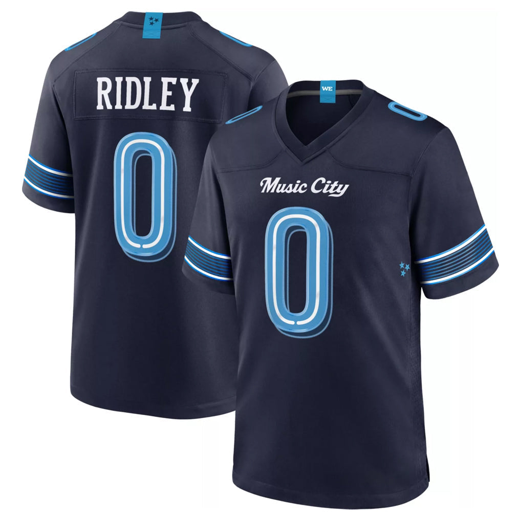 Kooe T.Titans #0 Calvin Ridley Player Navy 2026 Rivalries Collection Home Game Stitched Jerseys