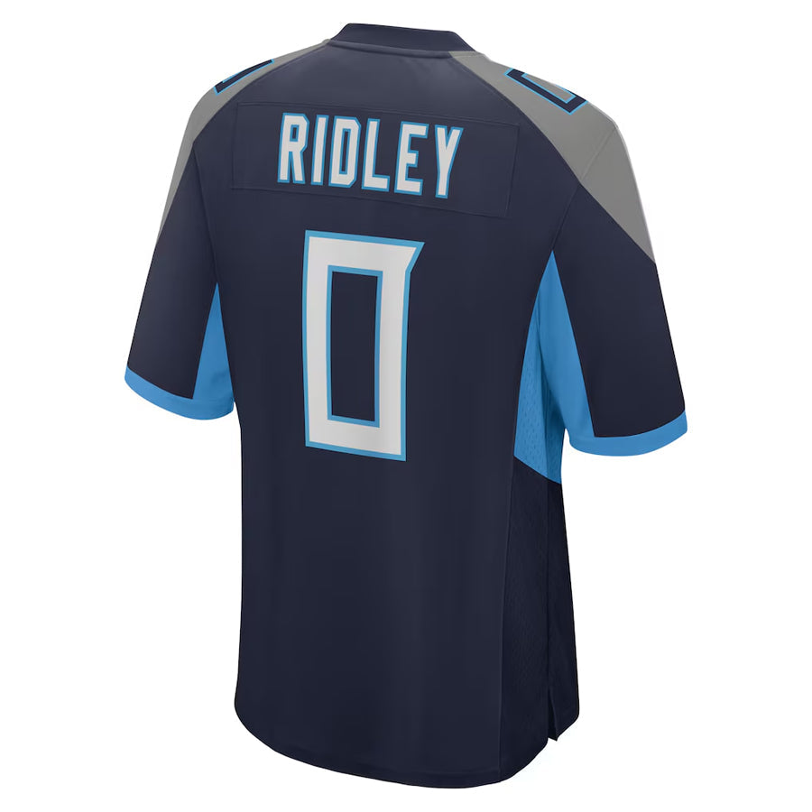 Kooe T.Titans #0 Calvin Ridley Player Navy Home Game Stitched Jerseys