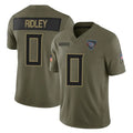 Kooe T.Titans #0 Calvin Ridley Player Olive Limited 2025 Salute to Service Home Game Stitched Jerseys