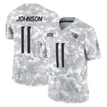 Kooe T.Titans #11 Jermaine Johnson II Player Arctic Camo Limited Salute to Service Home Game Stitched Jerseys