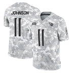 Kooe T.Titans #11 Jermaine Johnson II Player Arctic Camo Limited Salute to Service Home Game Stitched Jerseys