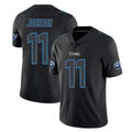 Kooe T.Titans #11 Jermaine Johnson II Player Black Impact Limited Home Game Stitched Jerseys