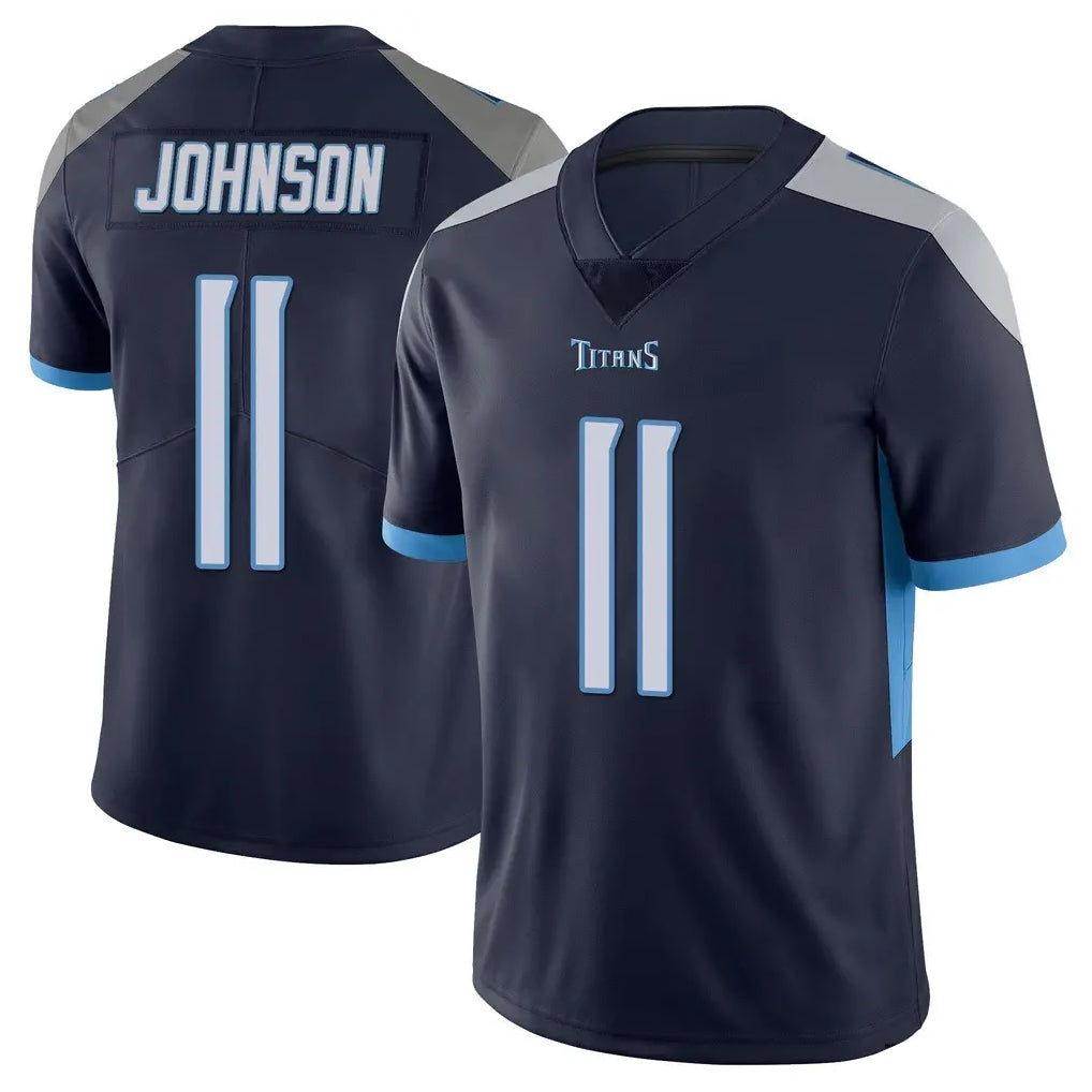 Kooe T.Titans #11 Jermaine Johnson II Player Navy Limited Vapor Untouchable Home Game Stitched Jerseys
