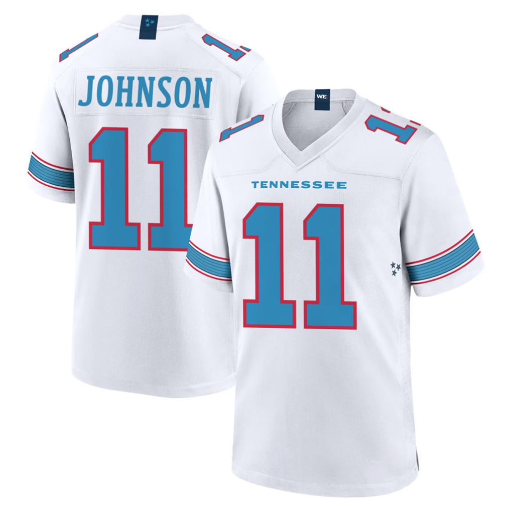 Kooe T.Titans #11 Jermaine Johnson II Player White 2026 Game Home Stitched Jerseys