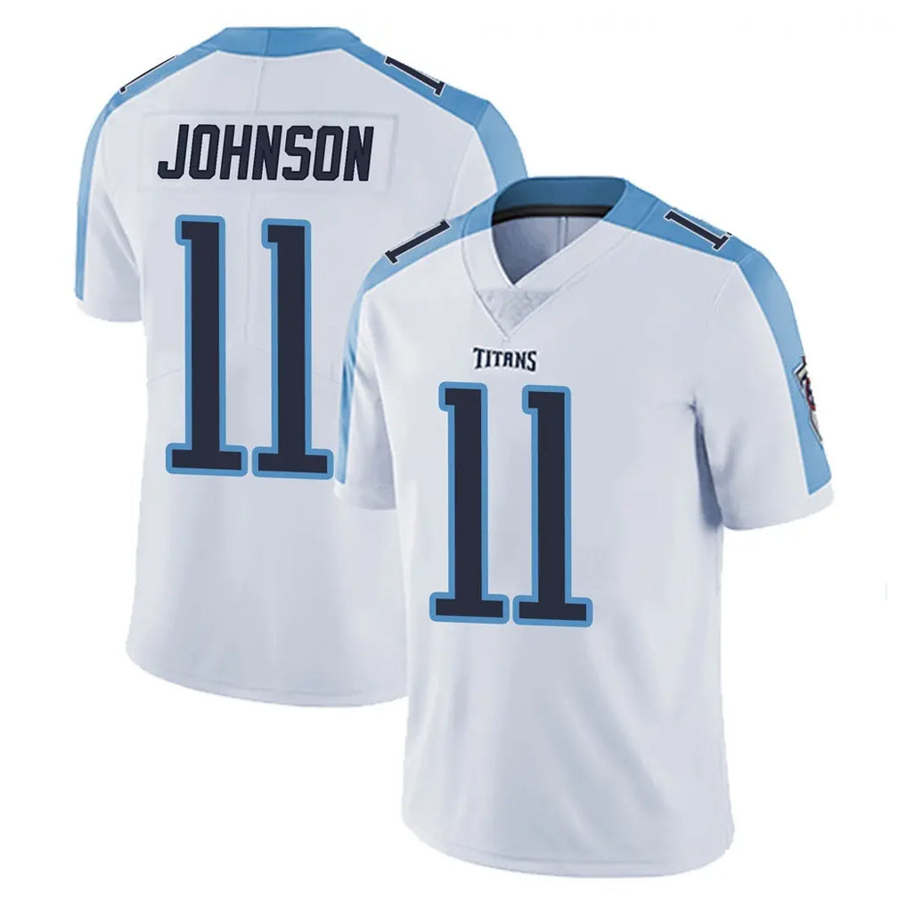 Kooe T.Titans #11 Jermaine Johnson II Player White Limited Vapor Untouchable Home Game Stitched Jerseys