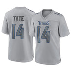 Kooe T.Titans #14 Carnell Tate Player Gray Atmosphere Fashion Home Game Stitched Jerseys