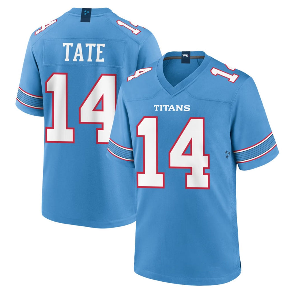 Kooe T.Titans #14 Carnell Tate Player Light Blue 2026 Game Home Stitched Jerseys
