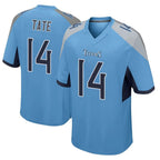 Kooe T.Titans #14 Carnell Tate Player Light Blue Home Game Stitched Jerseys