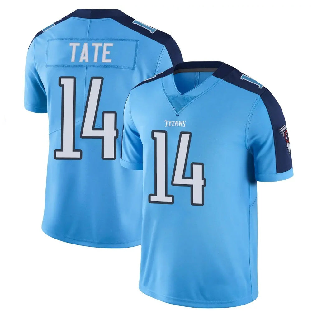 Kooe T.Titans #14 Carnell Tate Player Light Blue Limited Color Rush Home Game Stitched Jerseys