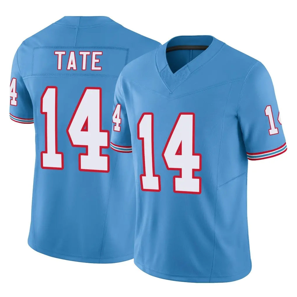Kooe T.Titans #14 Carnell Tate Player Light Blue Limited Vapor F.U.S.E. Home Game Stitched Jerseys