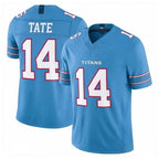 Kooe T.Titans #14 Carnell Tate Player Light Blue Team Vapor F.U.S.E. Limited Home Game Stitched Jerseys