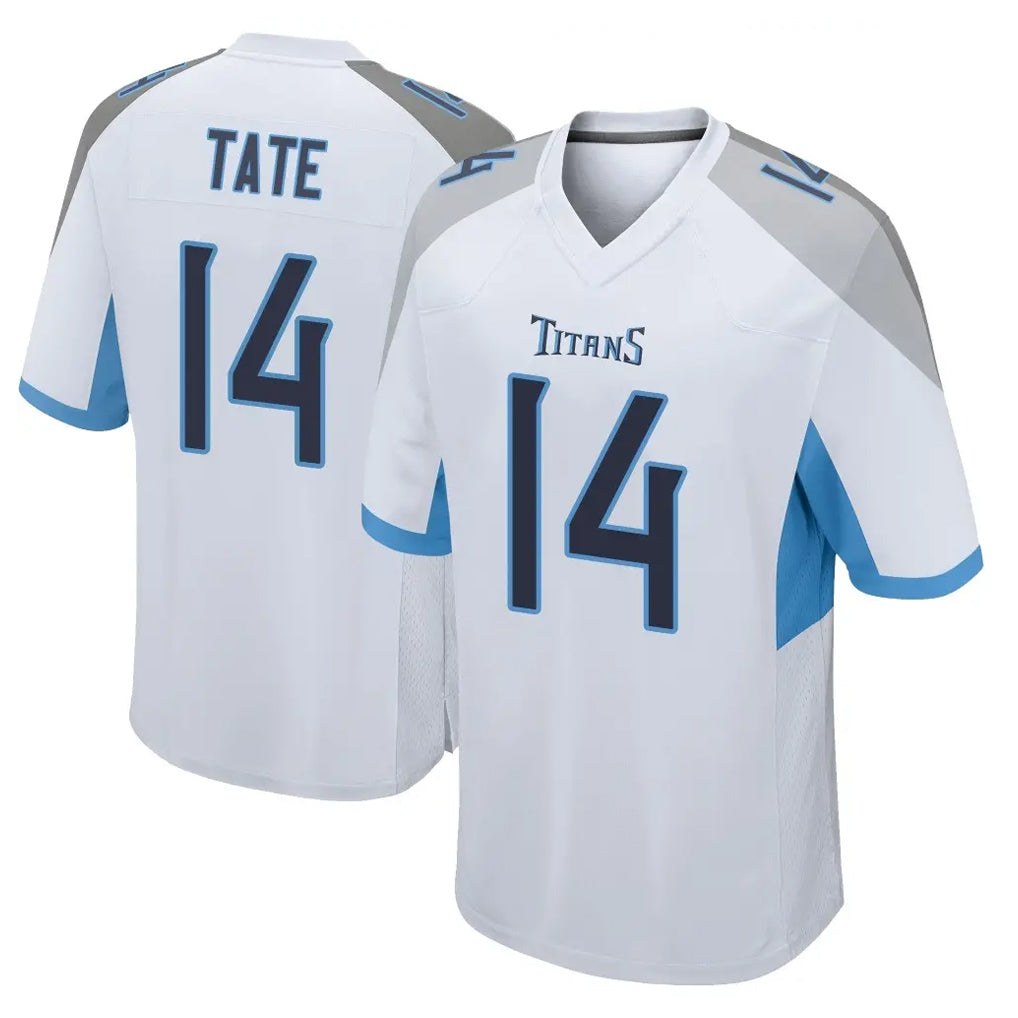 Kooe T.Titans #14 Carnell Tate Player White Home Game Stitched Jerseys