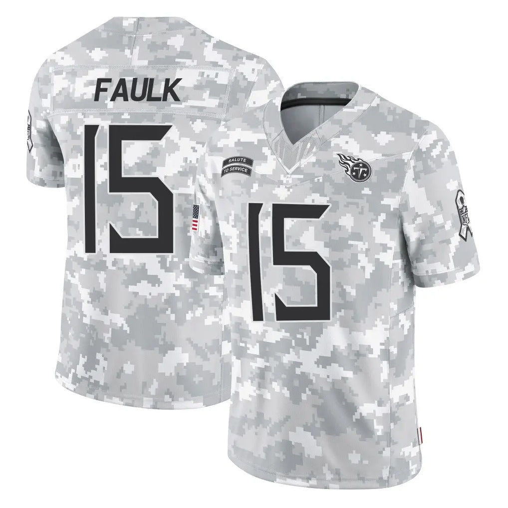 Kooe T.Titans #15 Keldric Faulk Player Arctic Camo Limited Salute to Service Home Game Stitched Jerseys