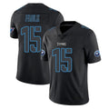 Kooe T.Titans #15 Keldric Faulk Player Black Impact Limited Home Game Stitched Jerseys