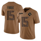 Kooe T.Titans #15 Keldric Faulk Player Brown Limited Salute to Service Home Game Stitched Jerseys