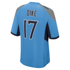 Kooe T.Titans #17 Chimere Dike Light Blue Team Game Stitched Jersey