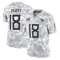 Kooe T.Titans #18 Cor'Dale Flott Player Arctic Camo Limited Salute to Service Home Game Stitched Jerseys