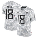 Kooe T.Titans #18 Cor'Dale Flott Player Arctic Camo Limited Salute to Service Home Game Stitched Jerseys