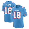 Kooe T.Titans #18 Cor'Dale Flott Player Light Blue 2026 Game Home Stitched Jerseys
