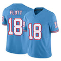 Kooe T.Titans #18 Cor'Dale Flott Player Light Blue Limited Vapor F.U.S.E. Home Game Stitched Jerseys
