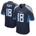 Kooe T.Titans #18 Cor'Dale Flott Player Navy Home Game Stitched Jerseys