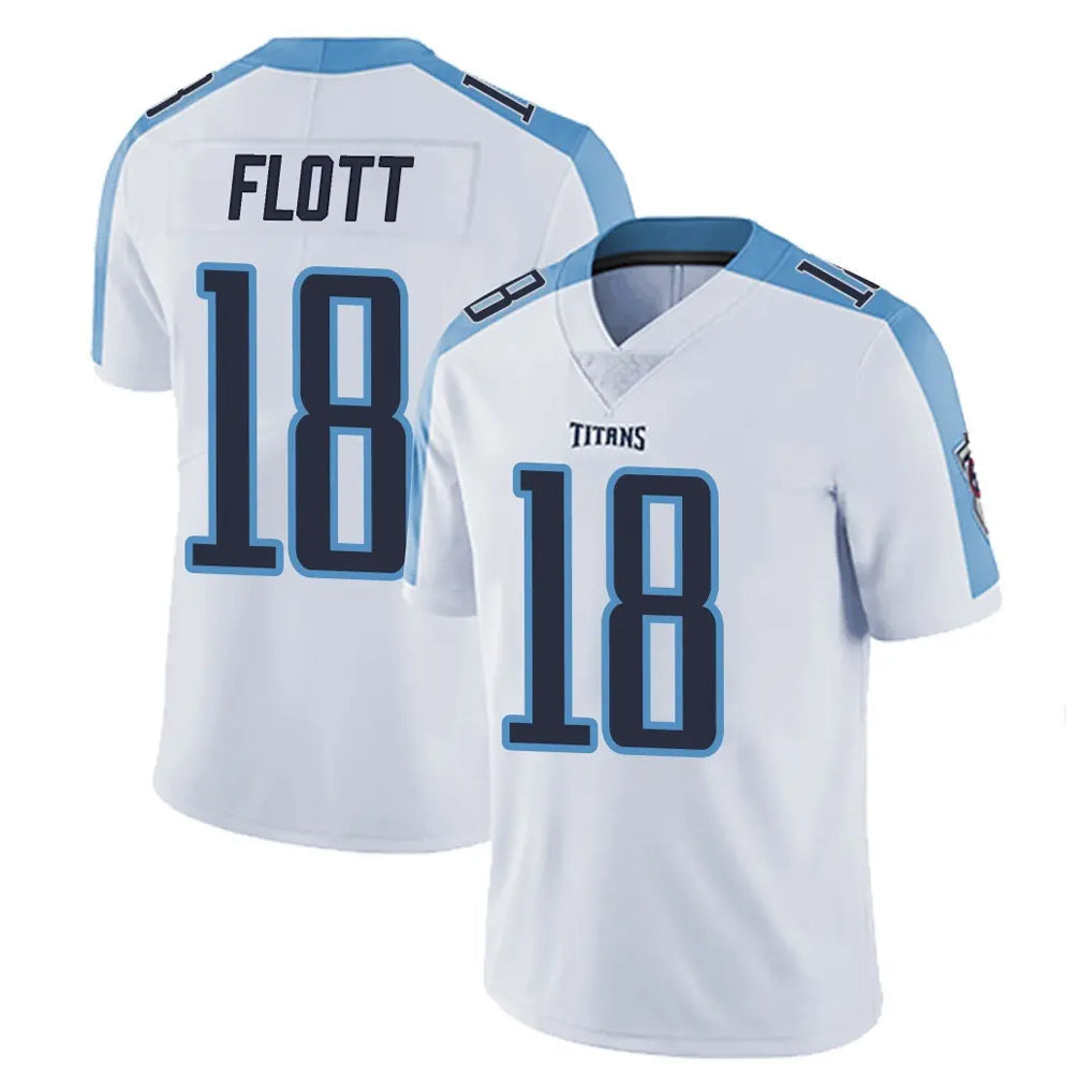 Kooe T.Titans #18 Cor'Dale Flott Player White Limited Vapor Untouchable Home Game Stitched Jerseys