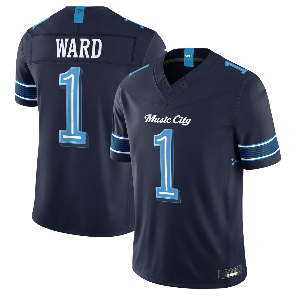 Kooe T.Titans #1 Cameron Ward Navy 2026 Rivalries Collection Limited Stitched Jerseys