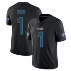 Kooe T.Titans #1 Cameron Ward Player Black Impact Limited Home Game Stitched Jerseys