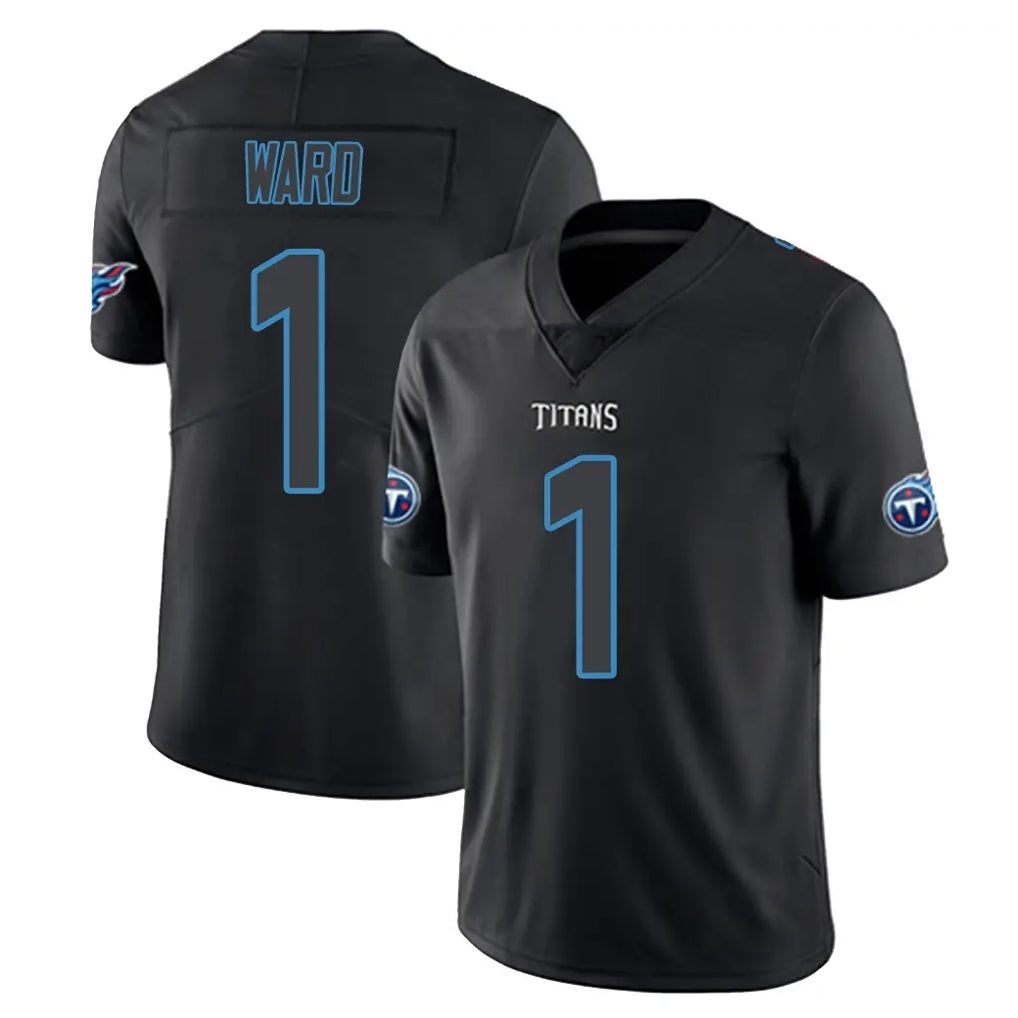Kooe T.Titans #1 Cameron Ward Player Black Impact Limited Home Game Stitched Jerseys