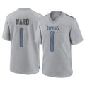 Kooe T.Titans #1 Cameron Ward Player Gray Atmosphere Fashion Home Game Stitched Jerseys