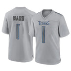 Kooe T.Titans #1 Cameron Ward Player Gray Atmosphere Fashion Home Game Stitched Jerseys