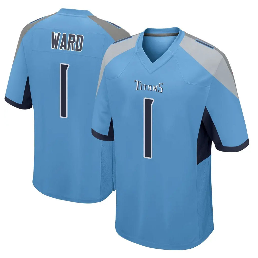 Kooe T.Titans #1 Cameron Ward  Player Light Blue Home Game Stitched Jerseys