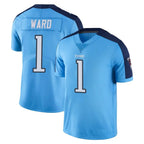 Kooe T.Titans #1 Cameron Ward Player Light Blue Limited Color Rush Home Game Stitched Jerseys