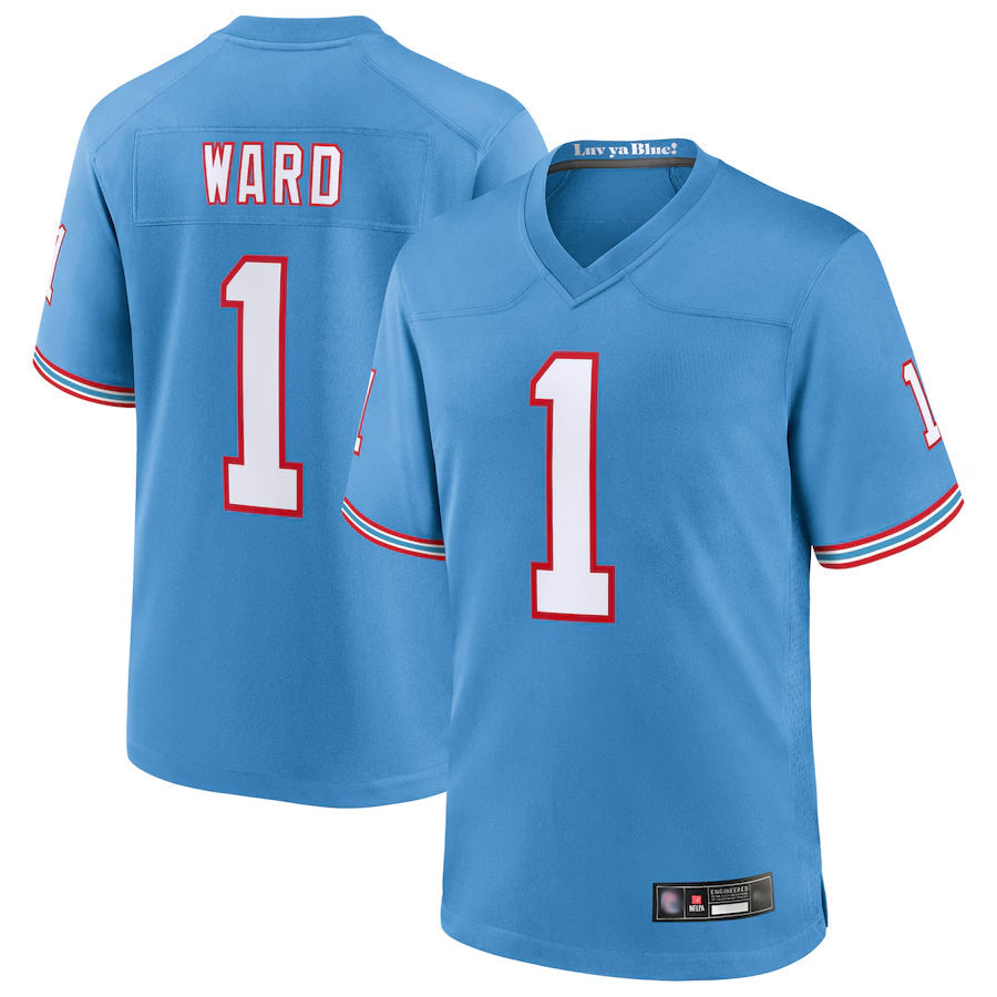 Kooe T.Titans #1 Cameron Ward Player Light Blue Replica Limited Game Stitched Jerseys