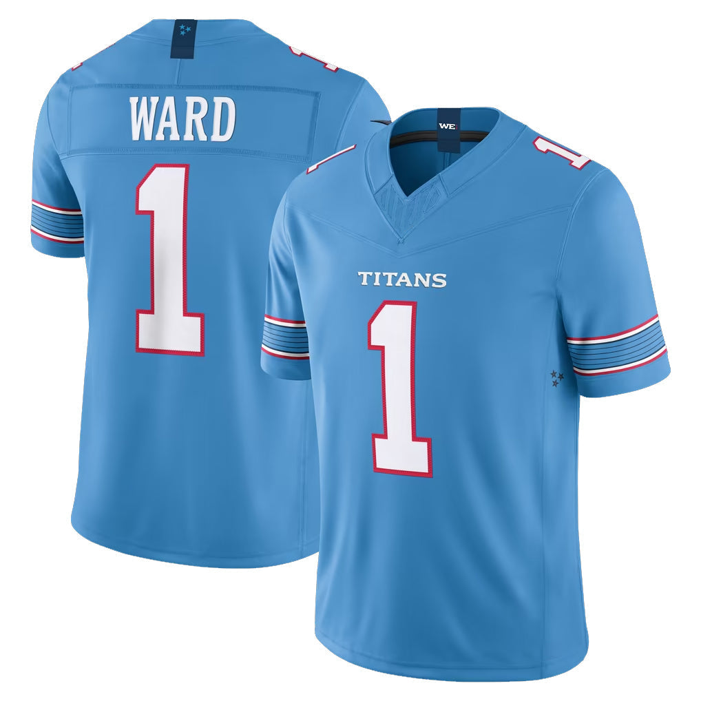 Kooe T.Titans #1 Cameron Ward Player Light Blue Team Vapor F.U.S.E. Limited Home Game Stitched Jerseys