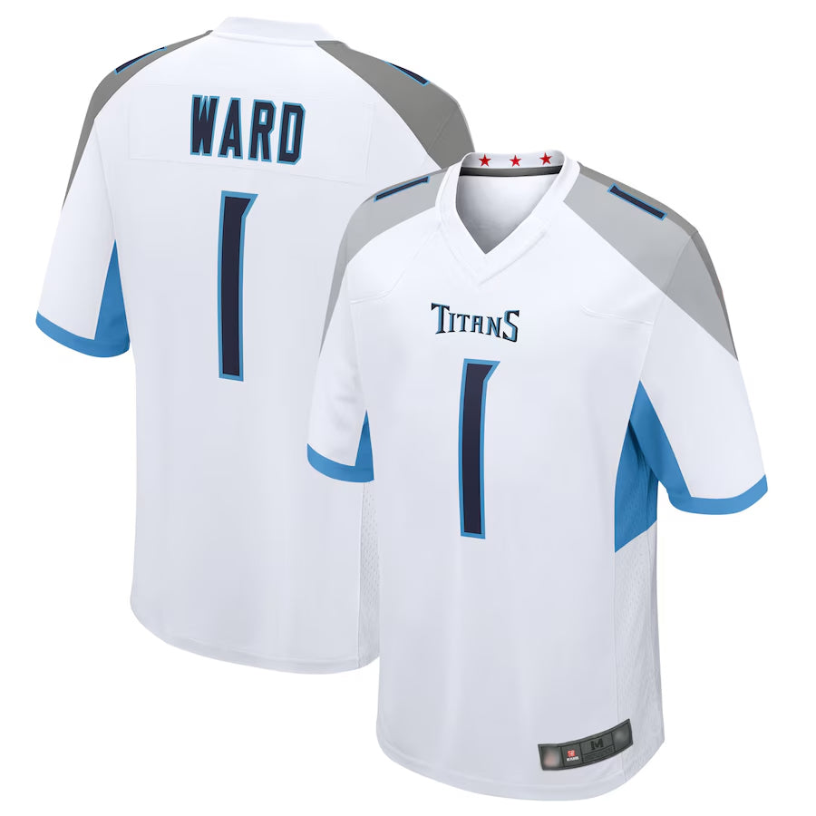 Kooe T.Titans #1 Cameron Ward Player White Game Stitched Jerseys