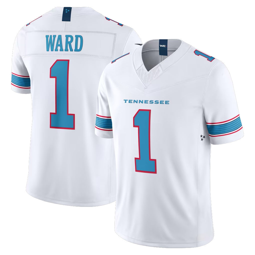 Kooe T.Titans #1 Cameron Ward Player White Limited Vapor F.U.S.E. Home Game Stitched Jerseys