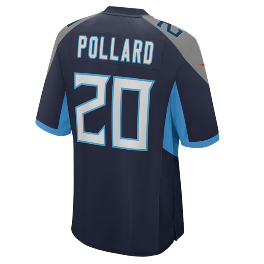 Kooe T.Titans #20 Tony Pollard Navy Game Player Jersey Stitched Jersey