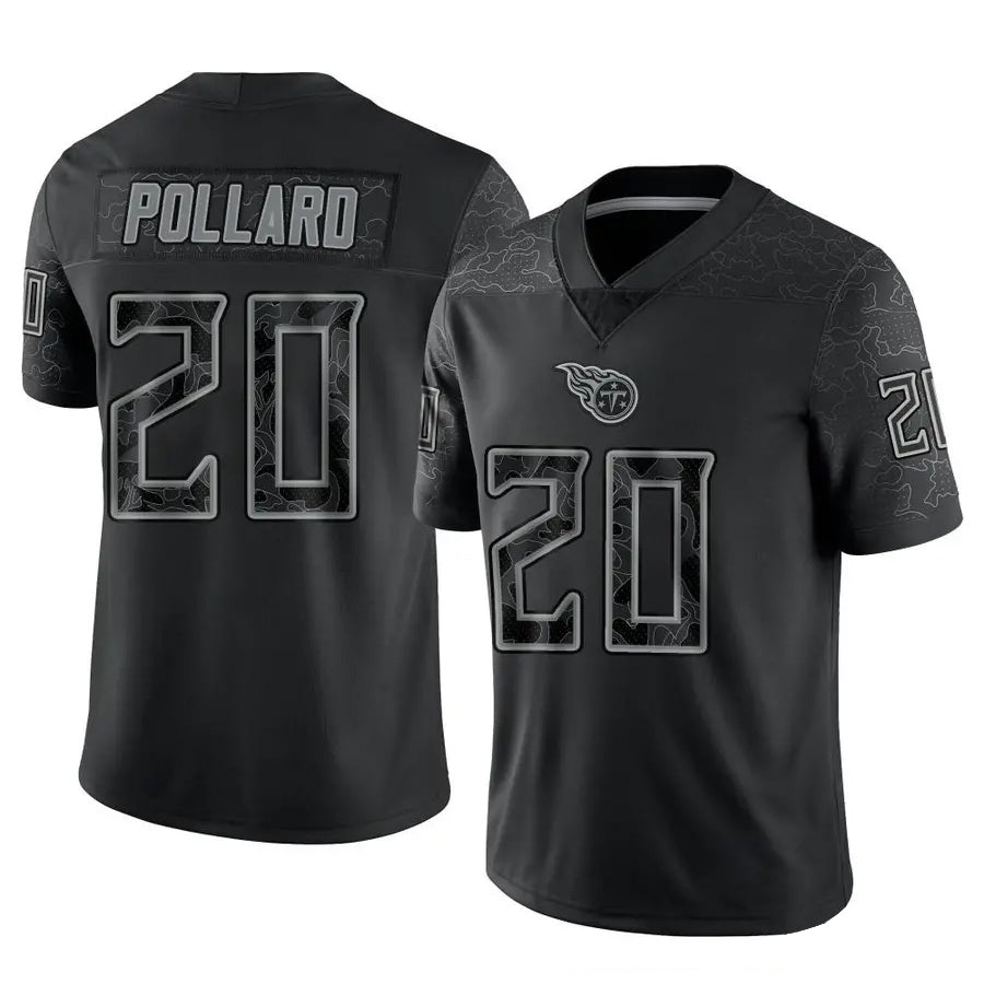 Kooe T.Titans #20 Tony Pollard Player Black RFLCTV Limited Stitched Jerseys