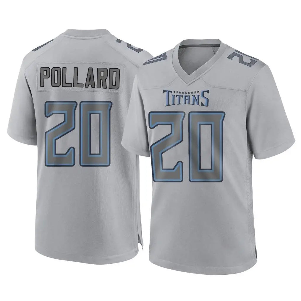 Kooe T.Titans #20 Tony Pollard Player Gray Atmosphere Fashion Home Game Stitched Jerseys
