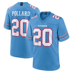 Kooe T.Titans #20 Tony Pollard Player Light Blue 2026 Game Home Stitched Jerseys