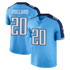 Kooe T.Titans #20 Tony Pollard Player Light Blue Limited Color Rush Home Game Stitched Jerseys