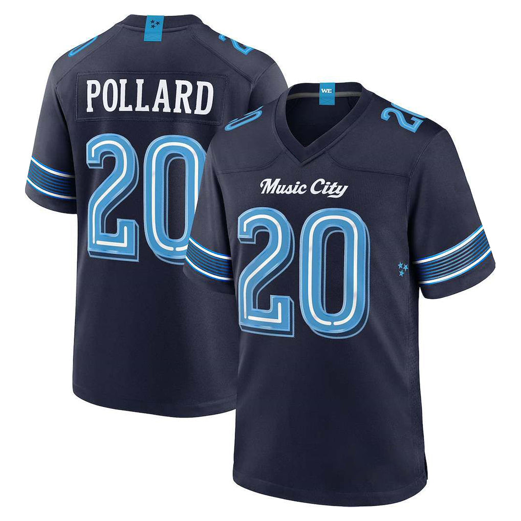 Kooe T.Titans #20 Tony Pollard Player Navy 2026 Rivalries Collection Home Game Stitched Jerseys