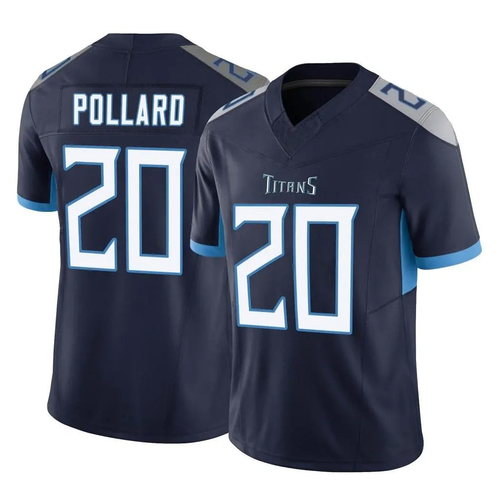 Kooe T.Titans #20 Tony Pollard Player Navy Limited Vapor F.U.S.E. Home Game Stitched Jerseys